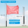 Unique Bargains Stainless Steel Extendable Portable Guide Handheld Flag Pole 4 Pcs - 2 of 4