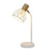 Simple Designs 18.19" Industrial Farmhouse Fusion Adjustable Cage Wire Accent Desk Lamp - 2 of 4