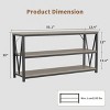 30 Inch Console Table, 3-Tier Entryway Table with Open Shelves, Entryway Table with Storage - 2 of 4