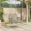 vidaXL Swing Bench Gray 24.8"x24.4"x15.7" Poly Rattan - 4 of 4