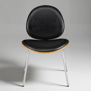 Art Leon Bentwood and Faux Leather Dining Chairs - 1 of 4