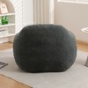 Lyngins Large Faux Fur Bean Bag Chair with Armrest, Ergonomic Lazy Chair with Memory Foam, No-Assembly Accent Chair, Bean Bag Sofa for Adults - 4 of 4