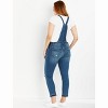 Women's Indigo Blue Side Panel Letdown Hem Maternity Overalls - Motherhood Maternity - image 2 of 4