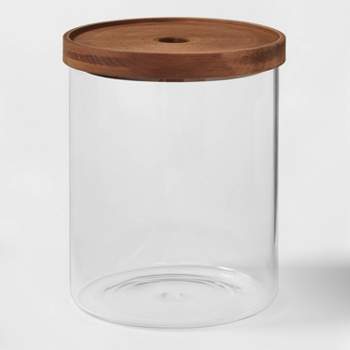 19.7oz Glass Medium Stackable Jar with Plastic Lid - Made By Design™