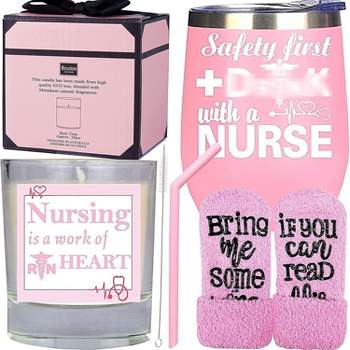 DORADREAMDEKO Nurse Coffee Mug Cup Tumbler - Pink