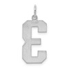 Black Bow Jewelry Sterling Silver, Athletic Collection, Large Polished Number 3 Pendant - 3 of 4