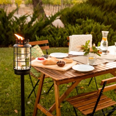 Round Lantern StepNStall Outdoor Torch - TIKI