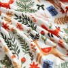 Martha Stewart 60"x70" Holiday Woodland Throw Blanket White - 4 of 4