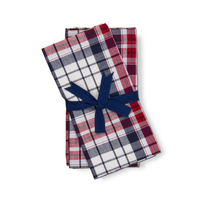 tagltd Arlo Plaid 4th Of July Cotton Napkin Set Of 4