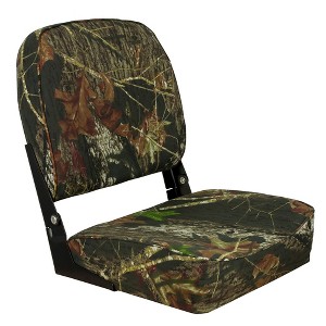Springfield Marine Economy Folding Seat - Mossy Oak Break-Up Boat Equipment and Parts 1040626. - 1 of 4