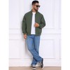 INSPIRE CHIC Men's Casual Stylish Lightweight Full Zip Up Bomber Jacket - 2 of 4