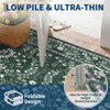 Floral Washable Rugs for Living Room Bedroom Soft Non-Slip Low Pile Print Area Rug Botanical Foldable Accent Rugs - 4 of 4
