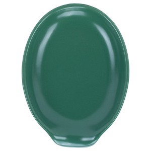 Nat & Jules Forest Green 6 x 4 Glossy Ceramic Oval Countertop Spoon Rest - 1 of 4