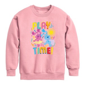 Boys' - Blue's Clues & You! - Play Time Graphic Long Sleeve Fleece Sweatshirt - 1 of 3