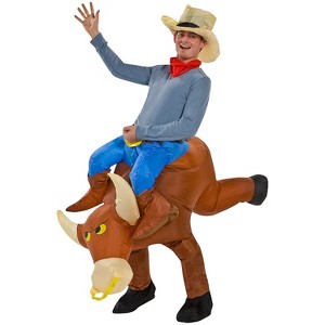 Adults Inflatable Bull Rider Costume - 1 of 1