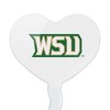Wright State Secondary Logo Heart Love Cupcake Picks Toppers Decoration Set of 6 - 2 of 4