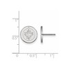 Black Bow Jewelry 14k White Gold Winnipeg Jets NHL Stud Earrings - 2 of 3
