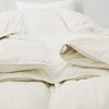 Peace Nest All-Season Medium Warmth Solid Pattern Duvet Insert White Goose Feather Comforter - 4 of 4