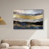 Art Remedy Rivers of Gold Blue Abstract Wall Art Framed - 2 of 4