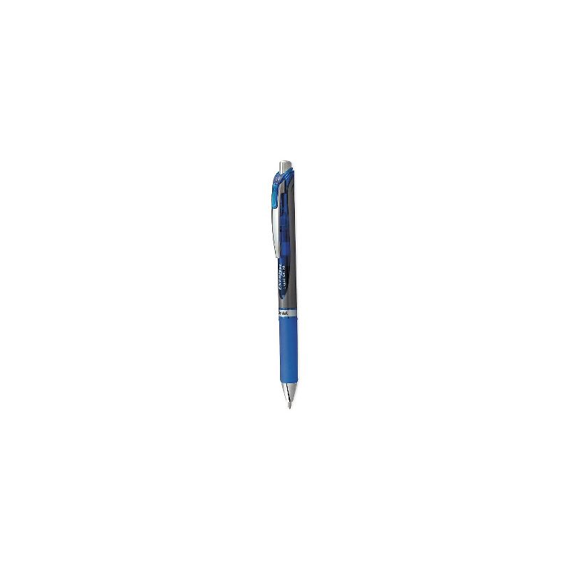Pentel EnerGel RTX Retractable Liquid Gel Pen 1 mm Black/Gray Barrel Blue Ink BL80C, 2 of 3