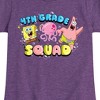 Girls' - SpongeBob SquarePants - 4th Grade Squad Fitted Short Sleeve Graphic T-Shirt - 2 of 4