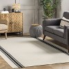 Nuloom Clarissa Cotton Flatweave Casual Stripe Indoor Area Rug 8x10, Off-White - 2 of 4