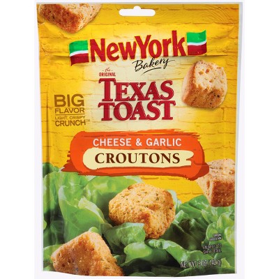 New York Bakery The Original Texas Toast Croutons Cheese & Garlic - 5oz