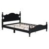 NicBex Retro Style Full/Queen Size Platform Bed Frame with Hollow Design Headboard,Solid Wood Slats Support,No Box Spring Needed,Easy Assembly - 4 of 4