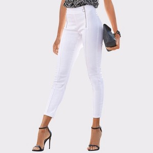 Women's Zipper Detail Pants - LASCANA - 1 of 4