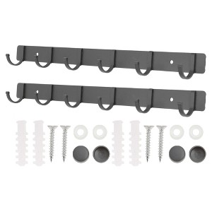 Unique Bargains Bathrooms Coat Rack Wall Hooks for Hanging Hat Rack Towel - 1 of 4