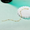 Ross-Simons Italian 1.15 ct. t.w. Bezel-Set CZ Station Anklet in 18kt Gold Over Sterling - 3 of 4