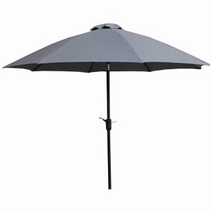 Four Seasons Courtyard 9 Foot Crank Lift Auto Tilt System Patio Umbrella - 1 of 4