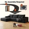 Dewdrop Cloud Sectional Couch Sofa ,Modern Modular Sofa with Deep Seat, Upholstered Couches for Living Room Bedroom,No Assembly Required - 4 of 4
