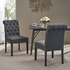 NicBex Mid-Century Style Scroll Back Upholstered Tufted Dining Chairs Set of 2,Modern Accent Chairs for Dining Room,Living Room - 3 of 4