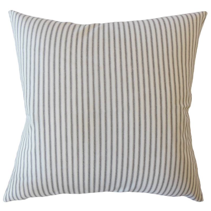 Stripe 20&#34;x20&#34; Square Throw Pillow White/Blue - Pillow Collection, 1 of 4