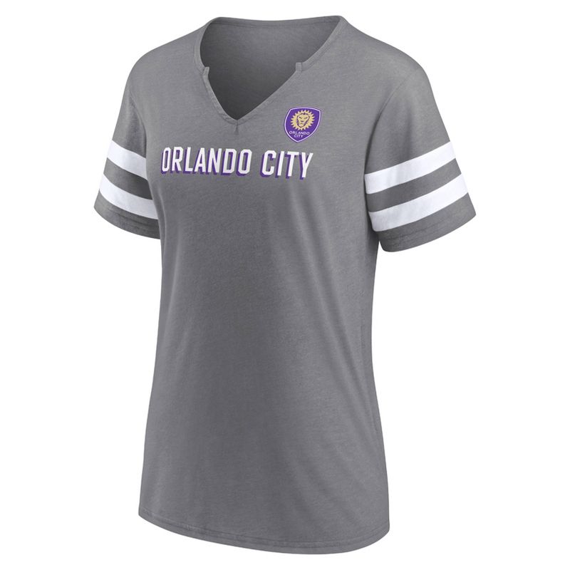 MLS Orlando City SC Women&#39;s Split Neck T-Shirt, 2 of 4