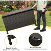 Garvee Large Deck Box Waterproof PE Rattan Outdoor Storage Box with Handles and Wheels, Storage Bin for Garden, Balcony, Porch, Pool, Yard - 2 of 4