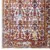 Modway Entourage Jessa 5x8 Area Rug – Vintage Distressed Floral Lattice Design in Muted Blue and Beige - 2 of 4