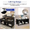 Tangkula Wood Lift Top Modern Coffee Table w/Hidden Compartment and Open Storage Shelf for Living Room Black - 4 of 4