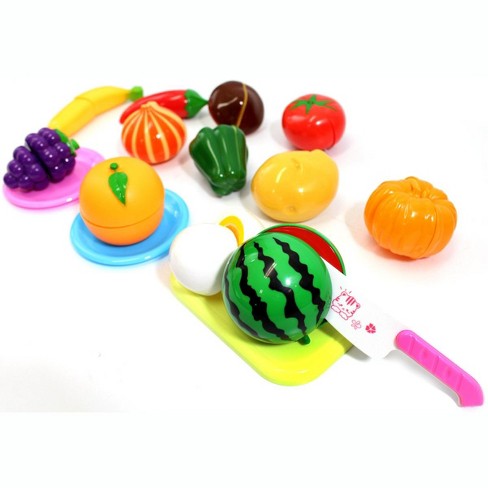 Fun Little Toys Wooden Fruit Cutter Set