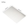 Unique Bargains Stainless Steel DIY Laser Printing Office Engraving Blank Card 15 Pcs - 2 of 4