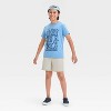 Boys' Short Sleeve 'Top of the Leaderboard' Graphic T-Shirt - Cat & Jack™ Dusty Blue - 4 of 4