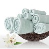 Hastings Home 100% Cotton Rio Towel Set - Seafoam, 8 Pieces - 4 of 4