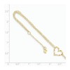 Black Bow Jewelry 14k Yellow or White Gold Open Heart Double Strand Anklet, 9-10 Inch - 2 of 4