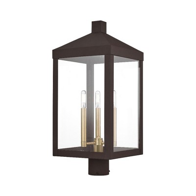 Livex Lighting Nyack 3 - Light Post Light in  Bronze
