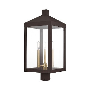 Livex Lighting Nyack 3 - Light Post Light in  Bronze - 1 of 1