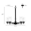 Millennium Lighting Huderson 5 - Light Chandelier in  Matte Black - 2 of 4