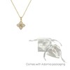 Adornia 14k Gold Plated Renaissance Flower Crystal White Mother of Pearl Necklace - image 2 of 2