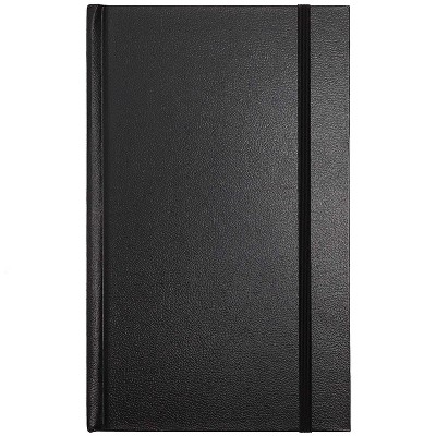 Paper Junkie Professional Stone Paper Notebook, Black Hardcover with Leather Feel, 5.25 x 8.5 inches