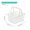 Unique Bargains Plastic Grocery Shopping Toy Organizing Mini Decorative Baskets 6.3" x 3.5" x 5.1" 4 Pcs - 2 of 4